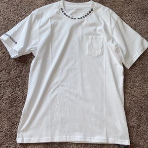 Chrome Hearts Neck Logo White Short Sleeve T-Shirt
